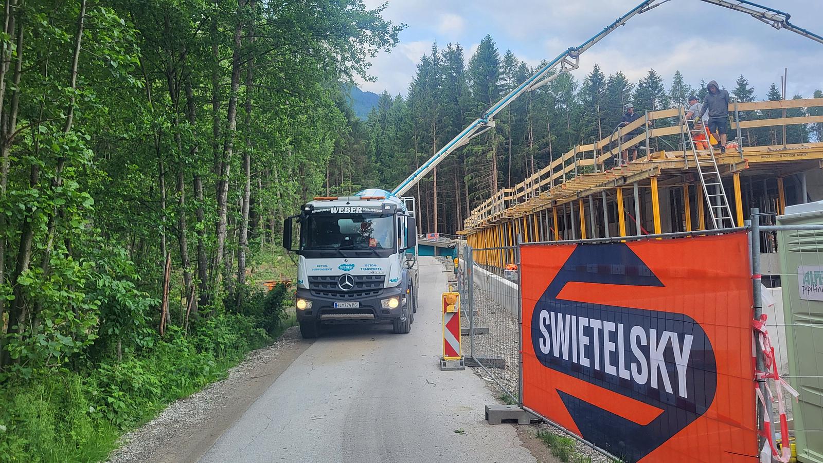 Abriss Sanitärgebäude Campingplatz Judenstein