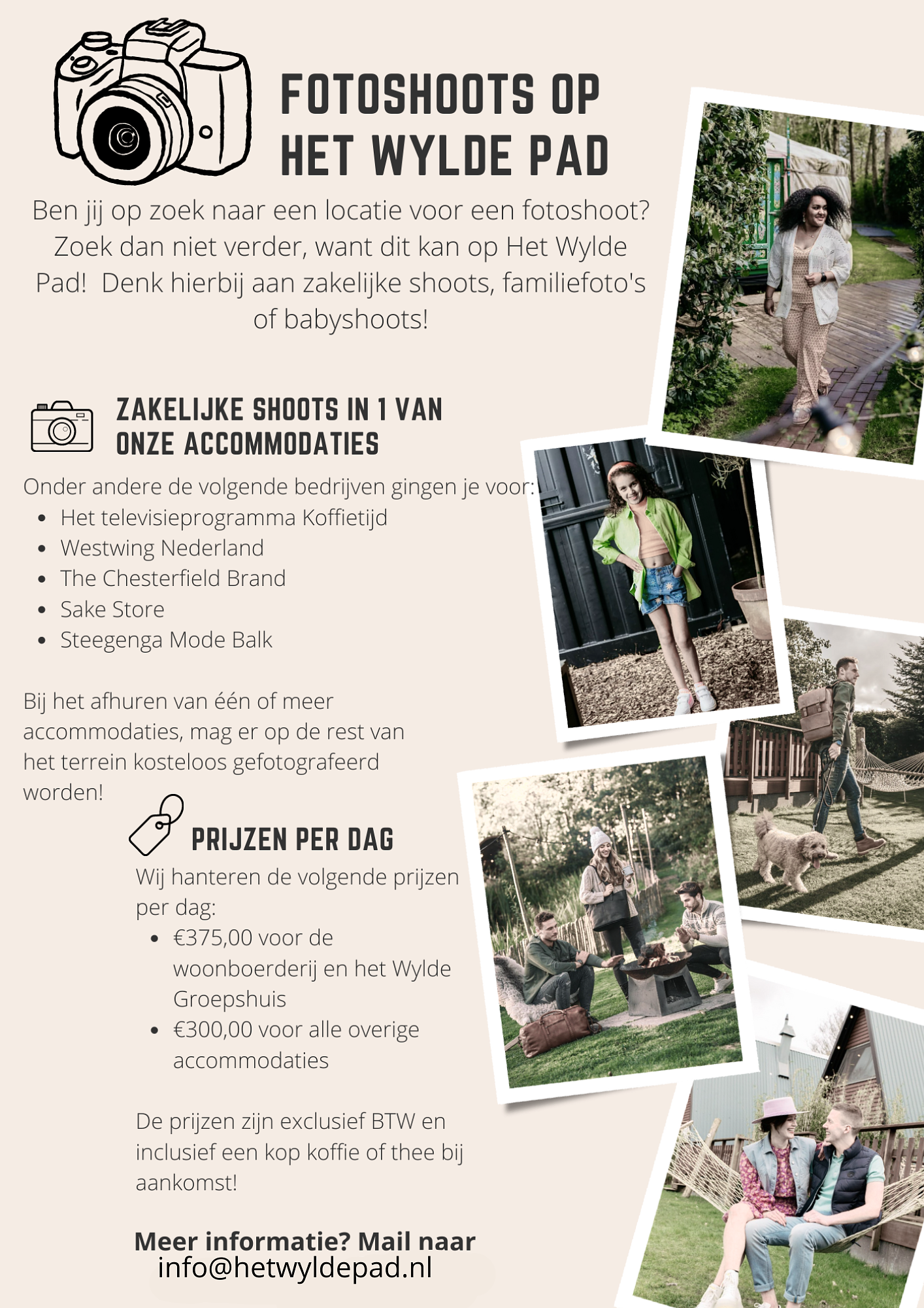 Fotoshoot Het Wylde Pad