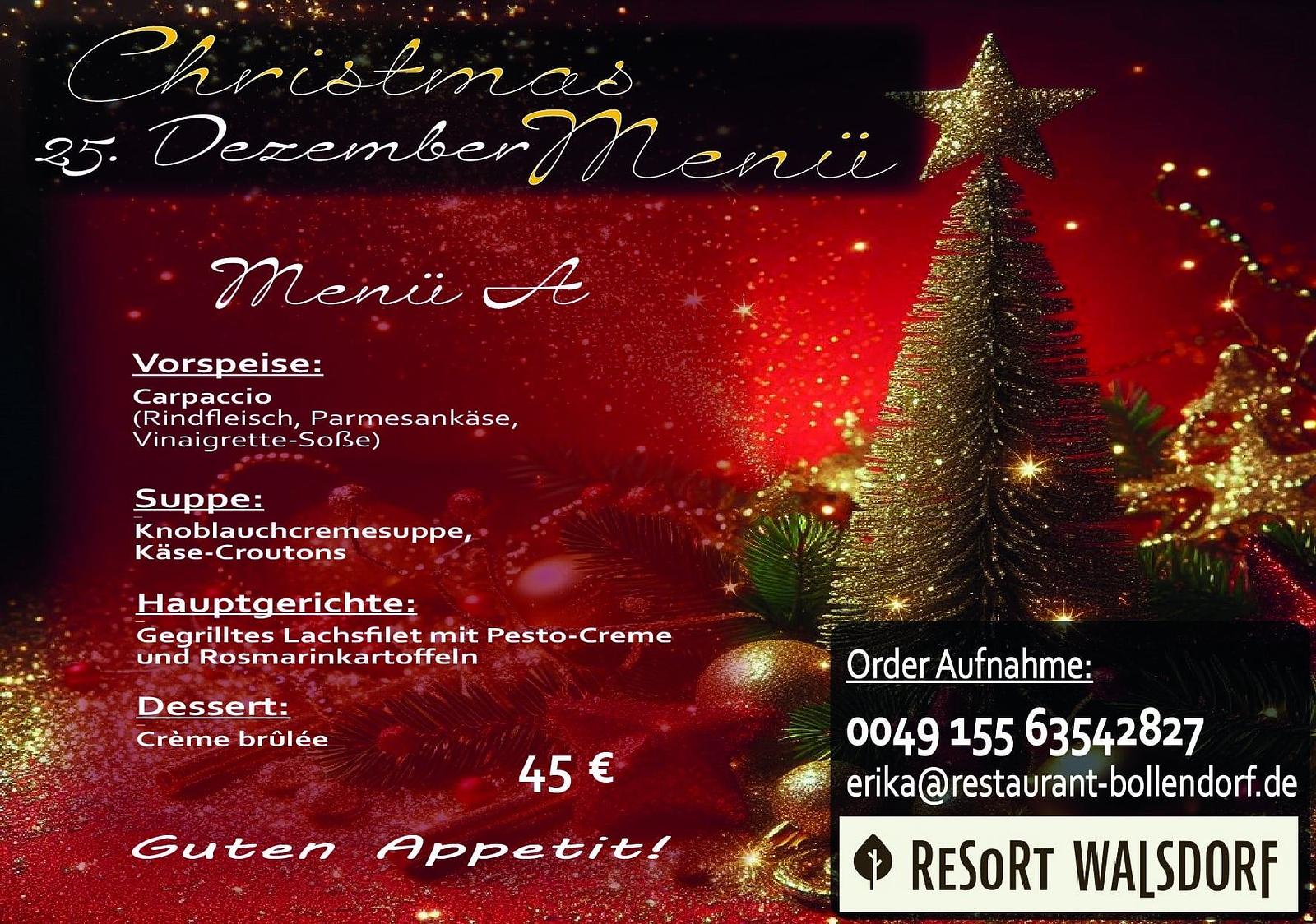 Kerst Menu A Kerst Menu A