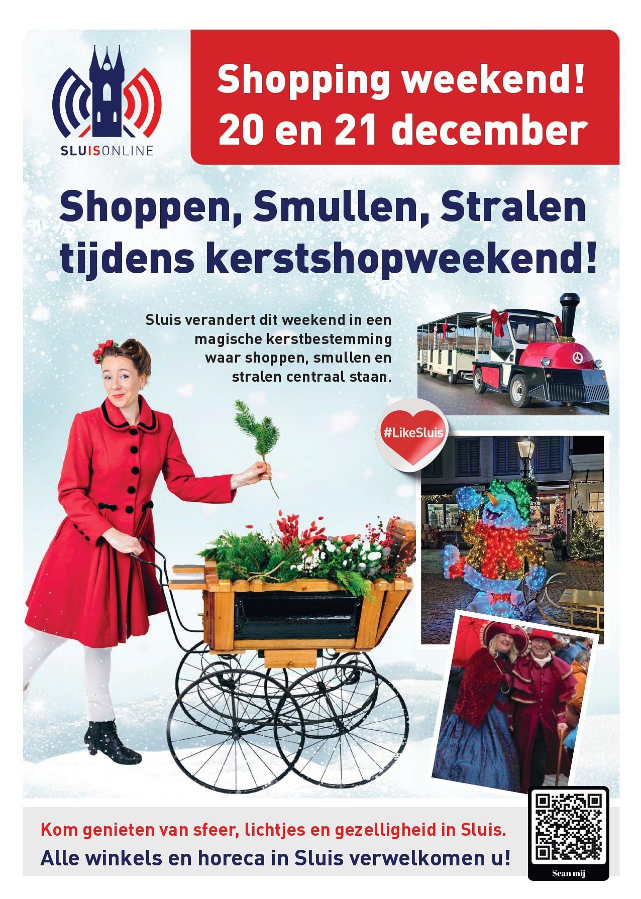 Poster Shopping weekend Sluis