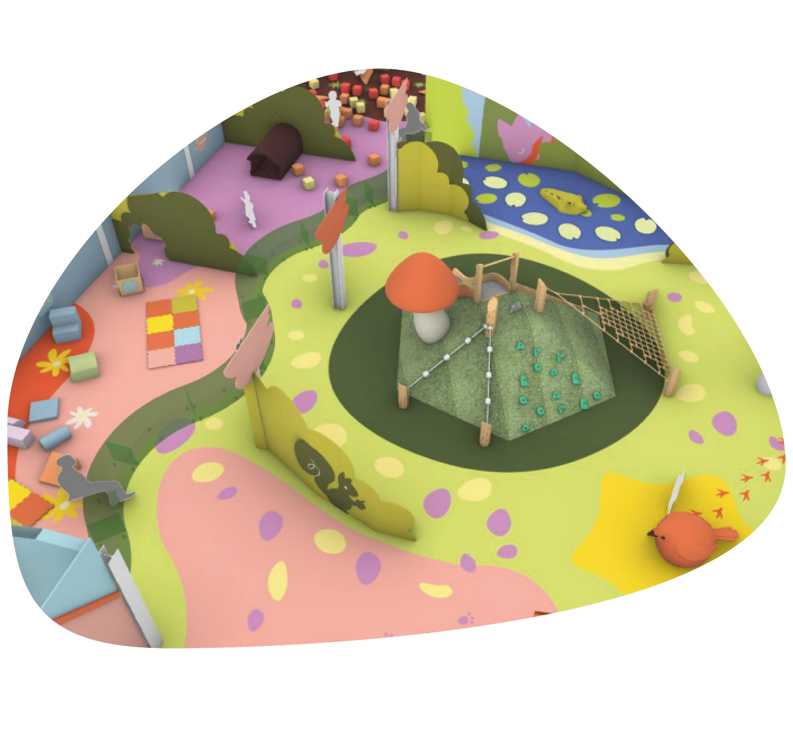 Giga konijnenhol Magische woud