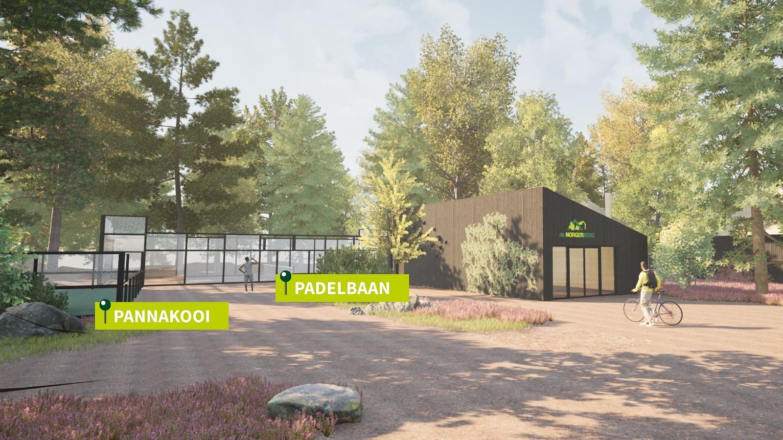 Nieuw in 2026: render Padelbaan