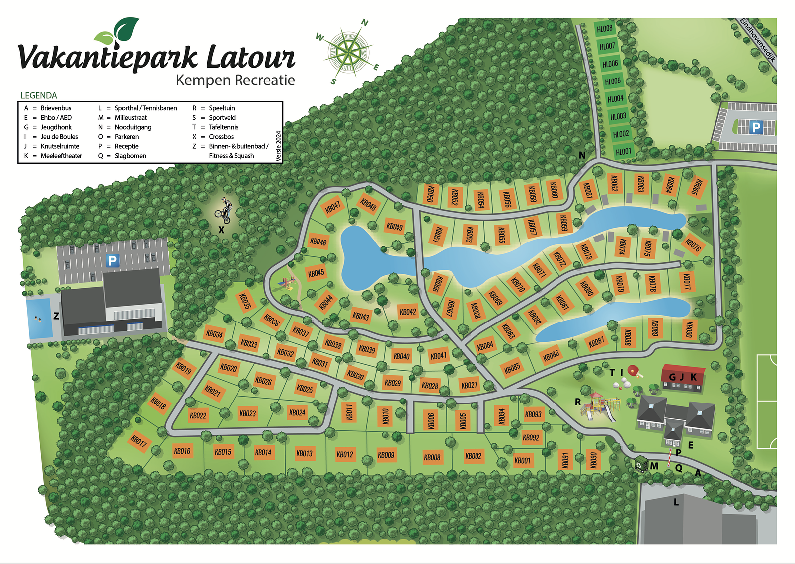 Plattegrond Vakantiepark Latour