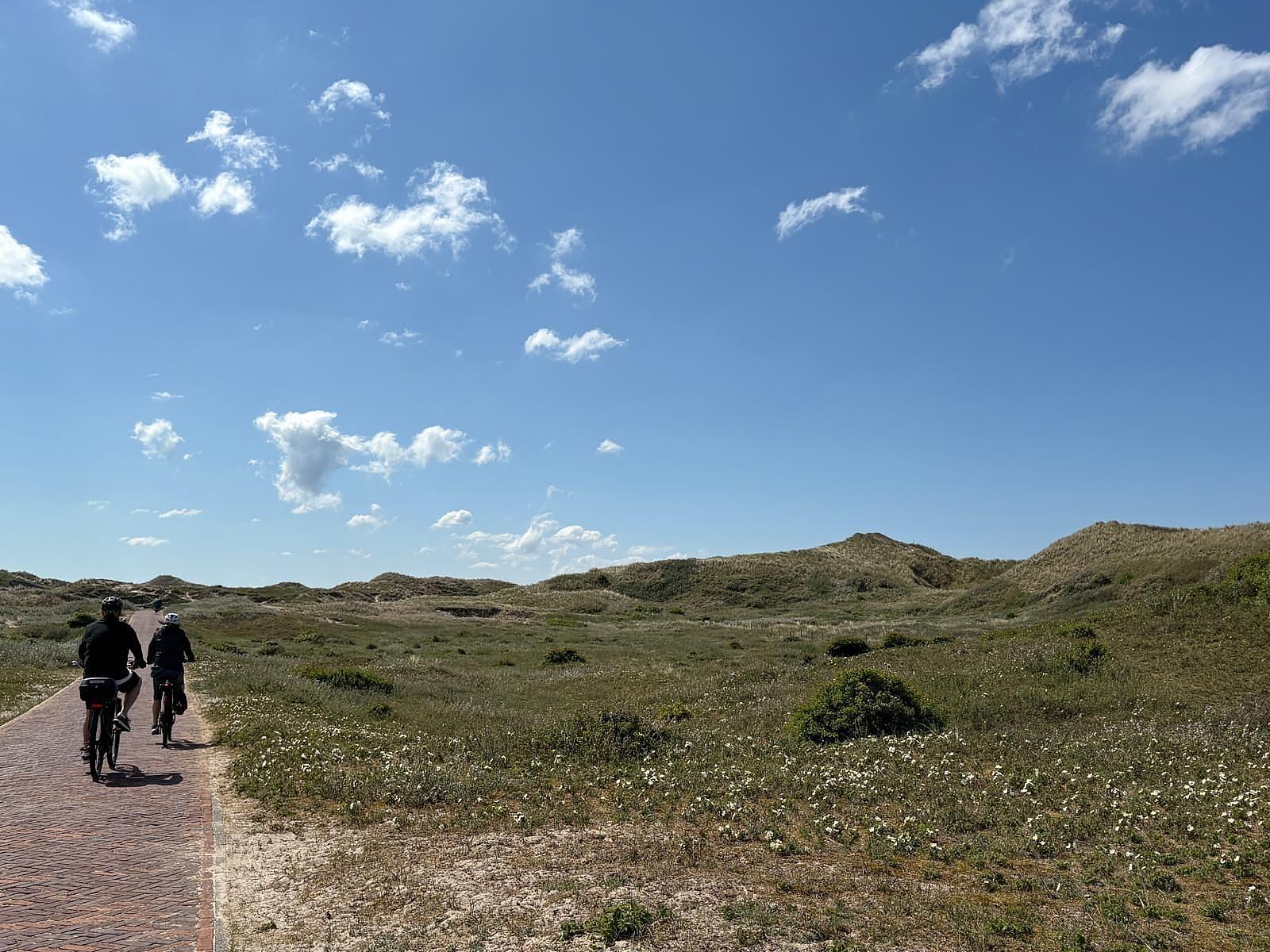 fietsen in de duinen 