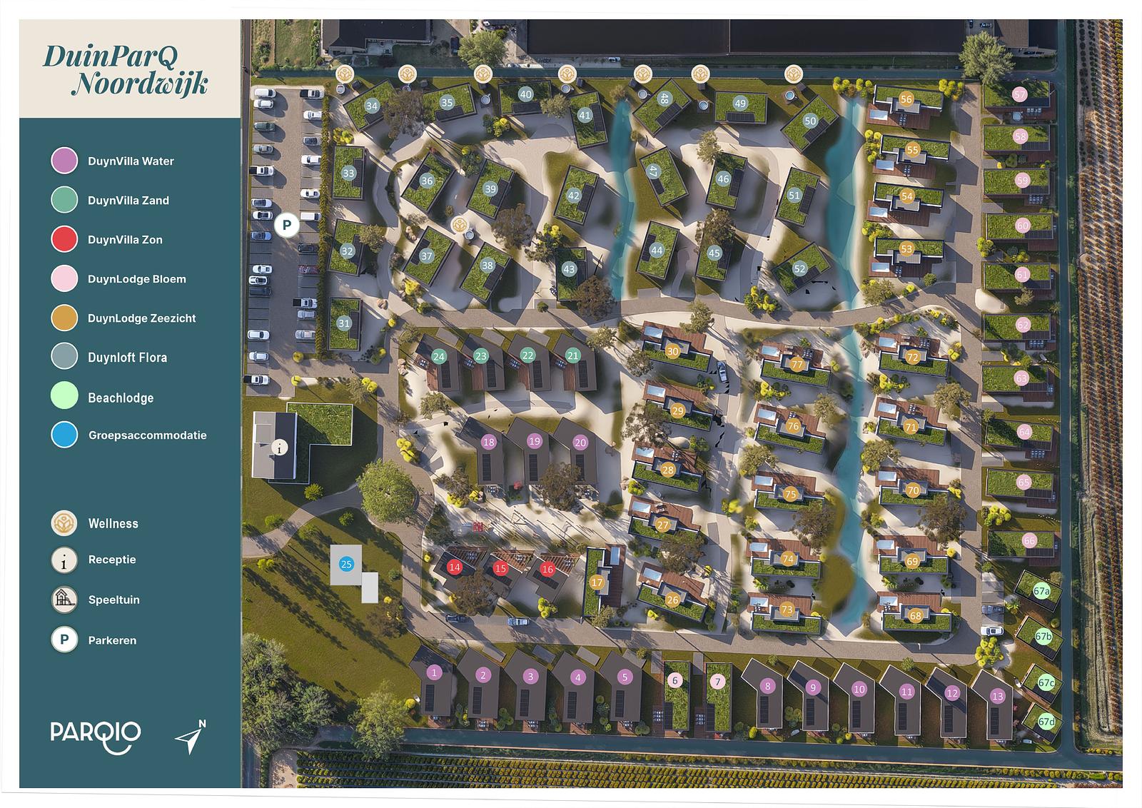 Parkplattegrond DuinParQ Noordwijk