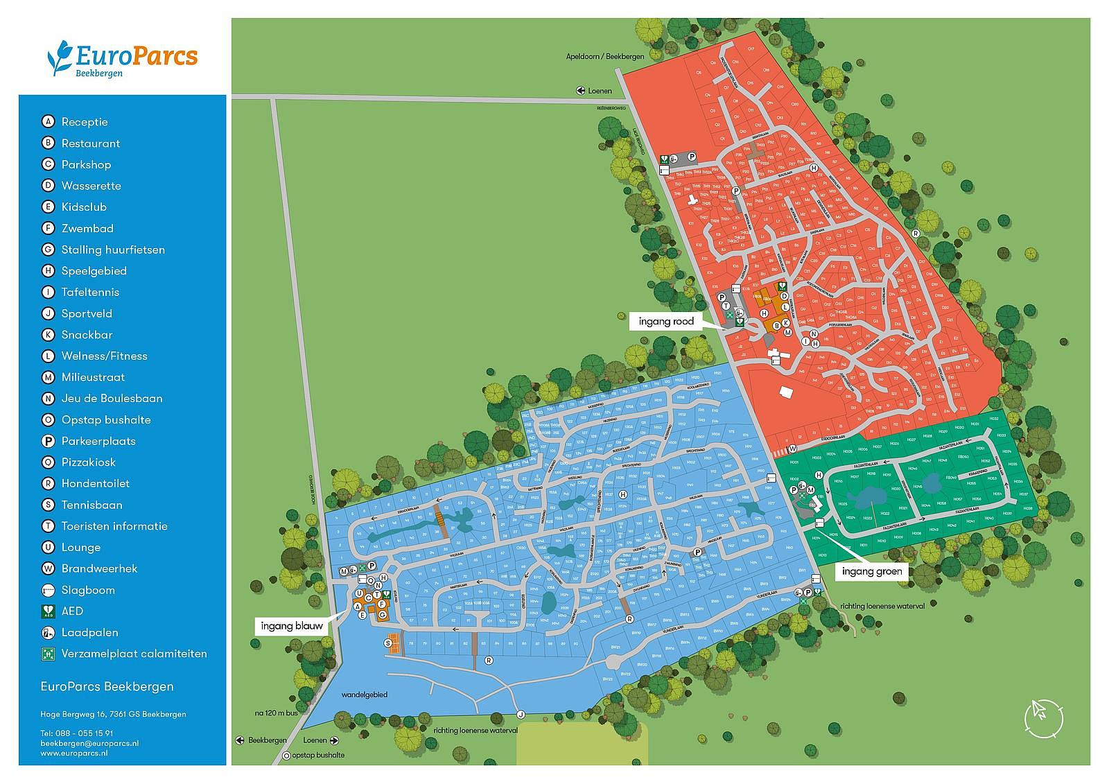 Floor plan of EuroParcs Beekbergen