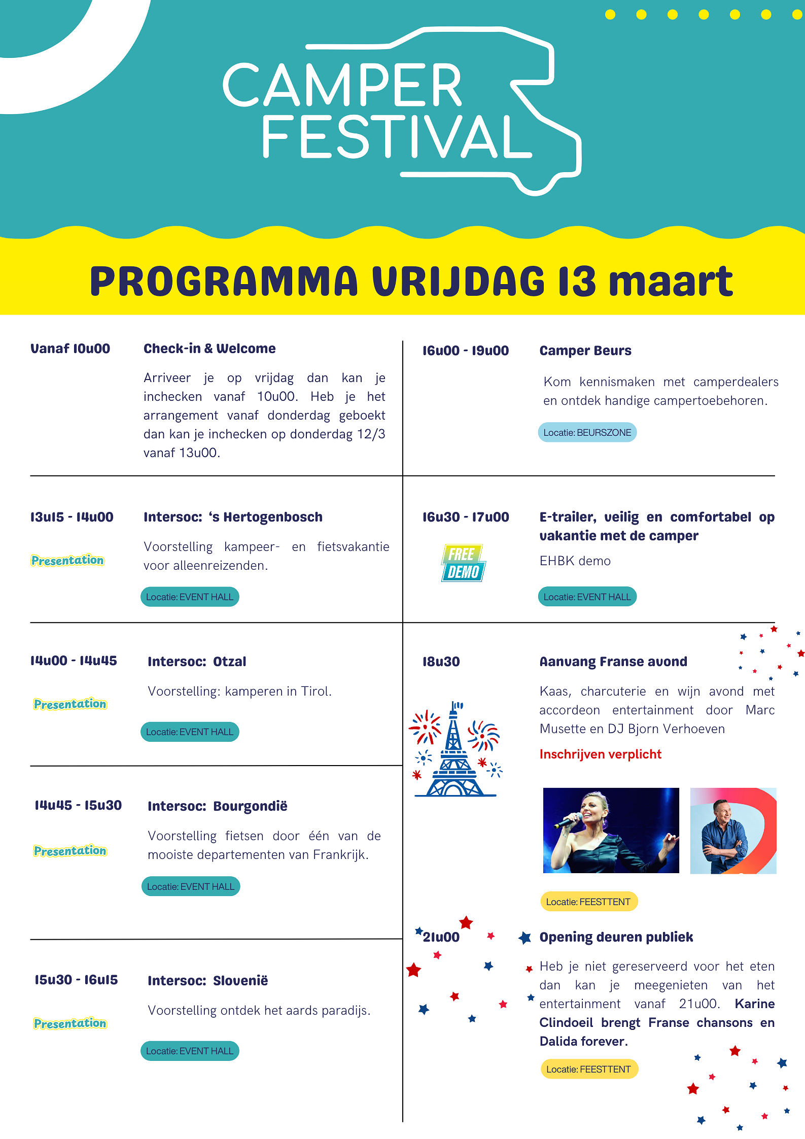 Programma vrijdag