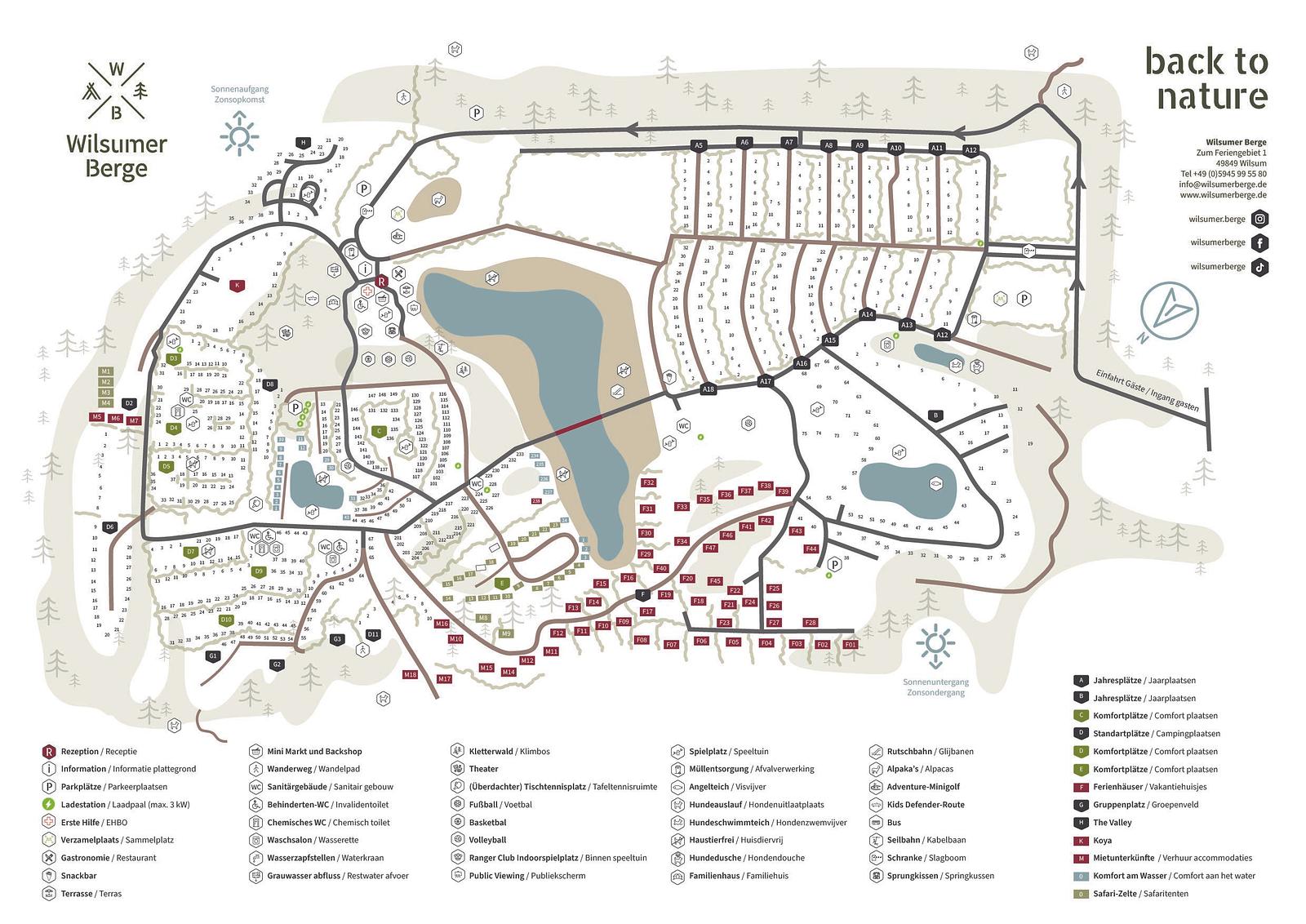 Plattegrond Wilsumer Berge