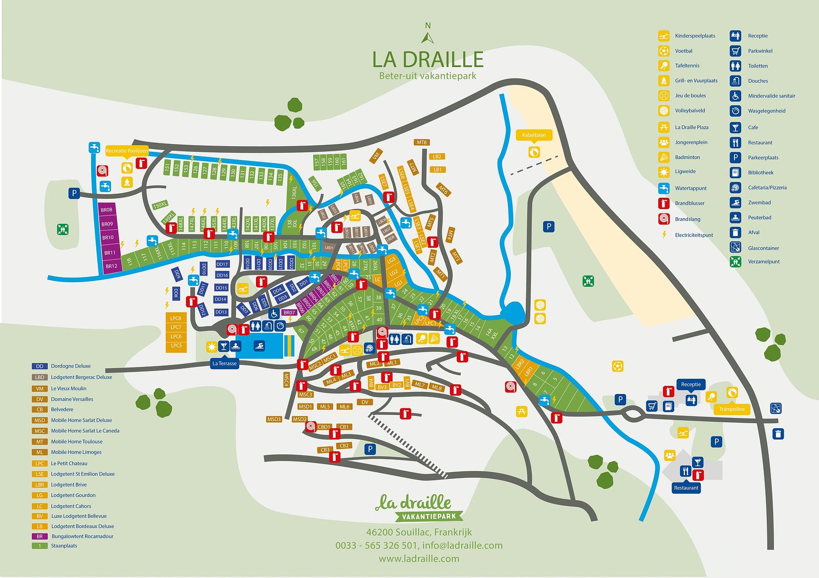 plattegrond La Draille