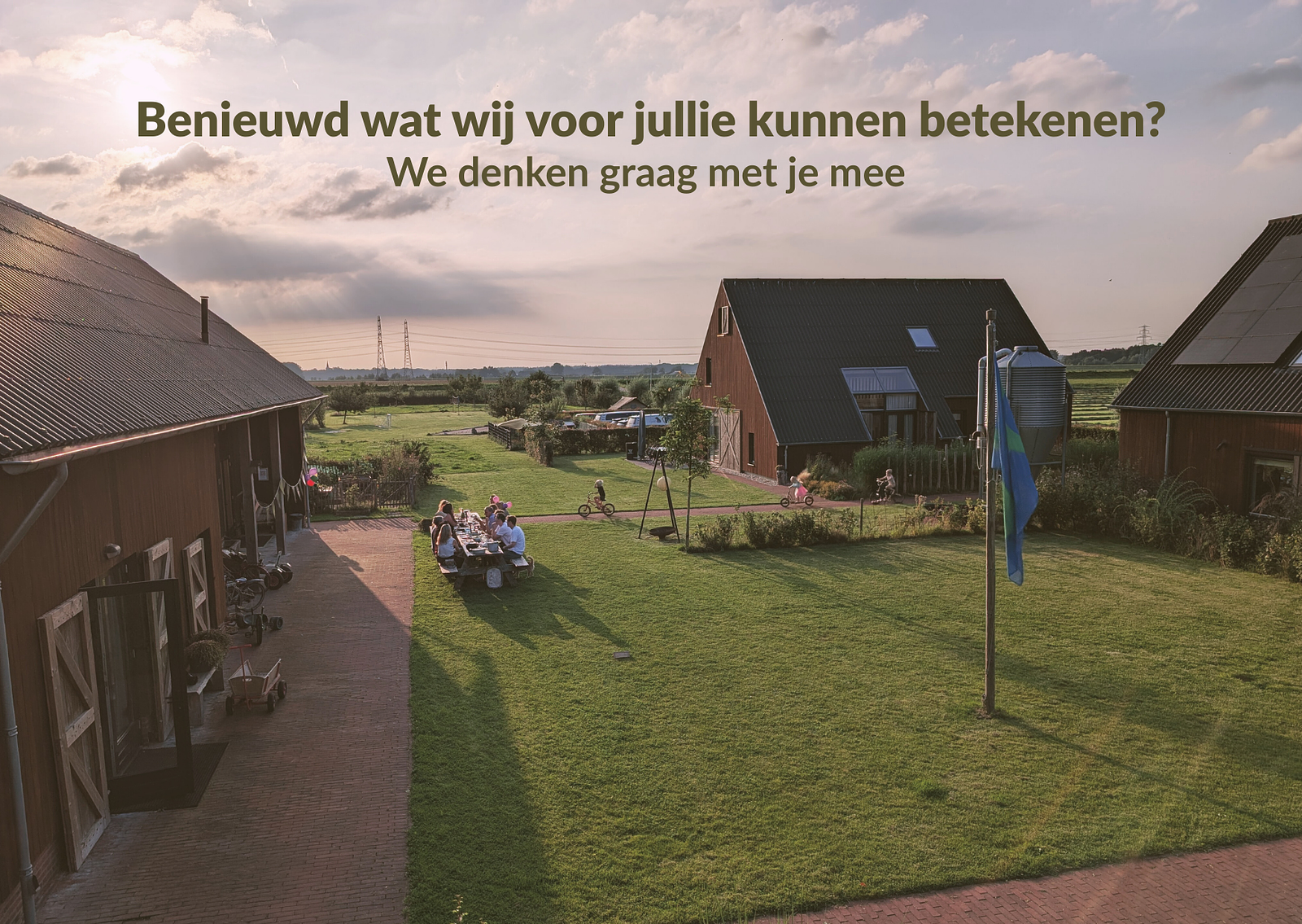 We denken graag met je mee