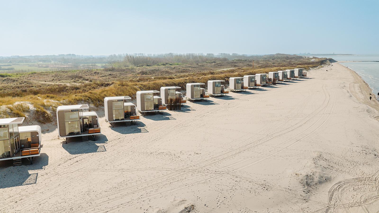 Strandhäuser in Zeeland