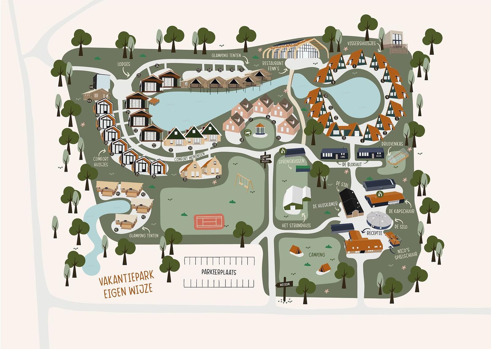 Plattegrond vakantiepark Eigen Wijze