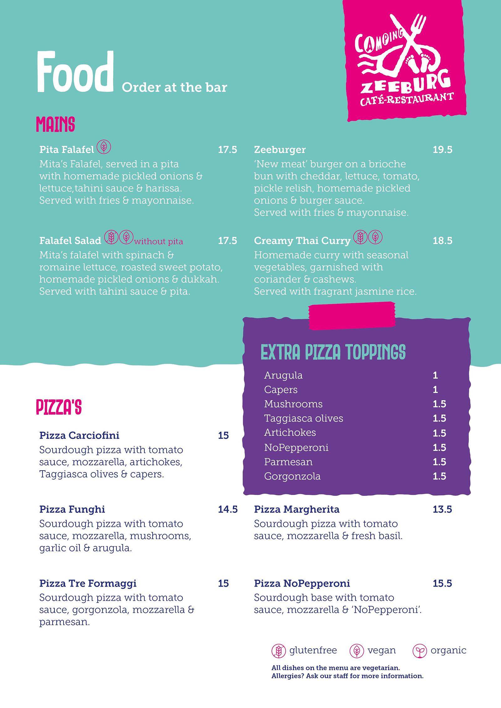 menu en