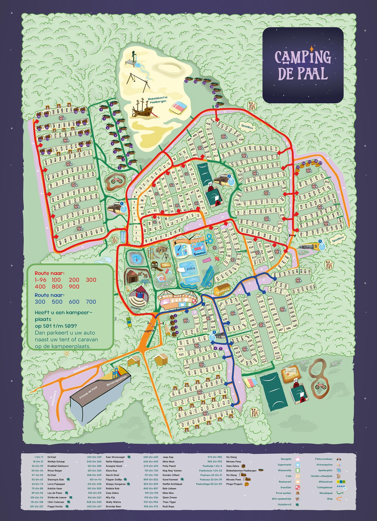 Plattegrond route