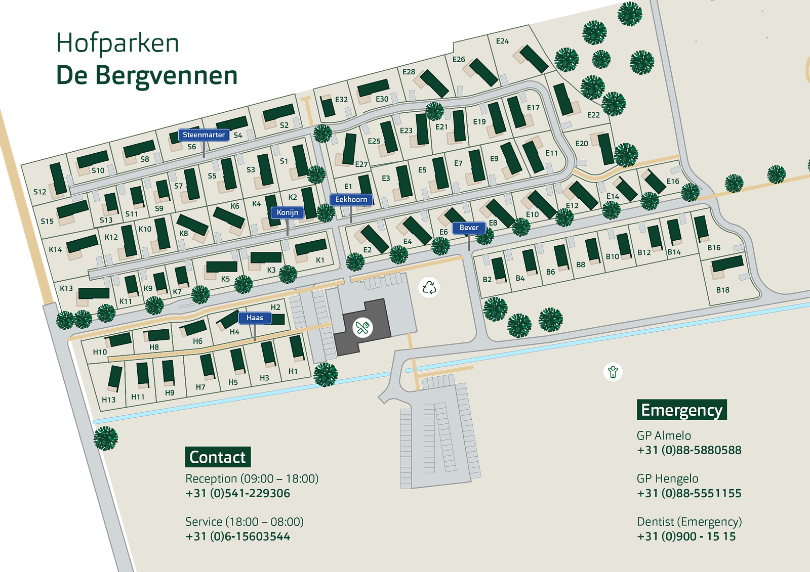 Plattegrond De Bergvennen
