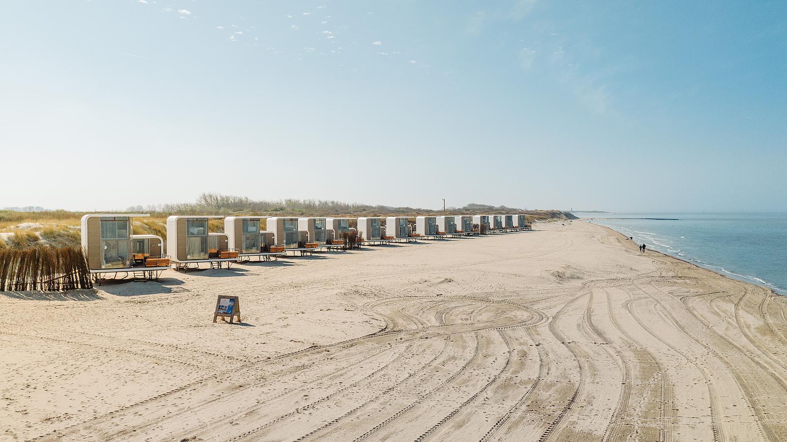 Schlafen am Strand Zeeland