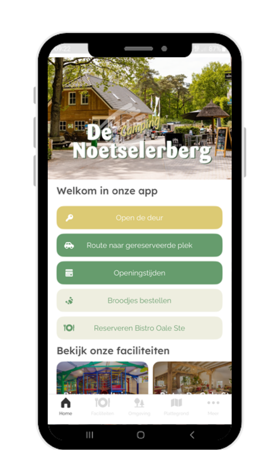 schermafbeelding app camping de Noetselerberg