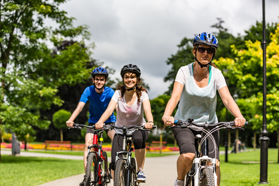 Fietsen met familie