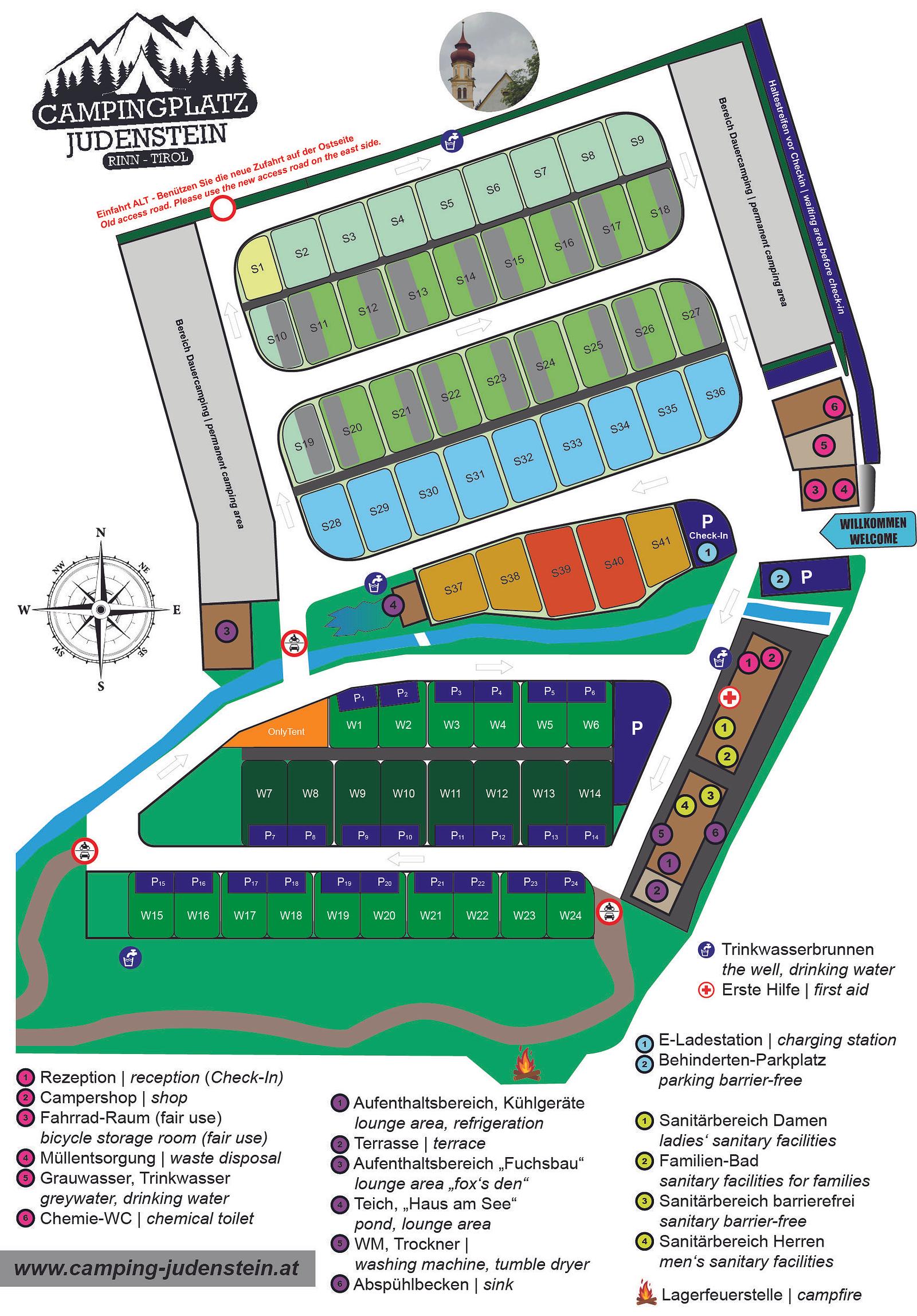 Lageplan Camping