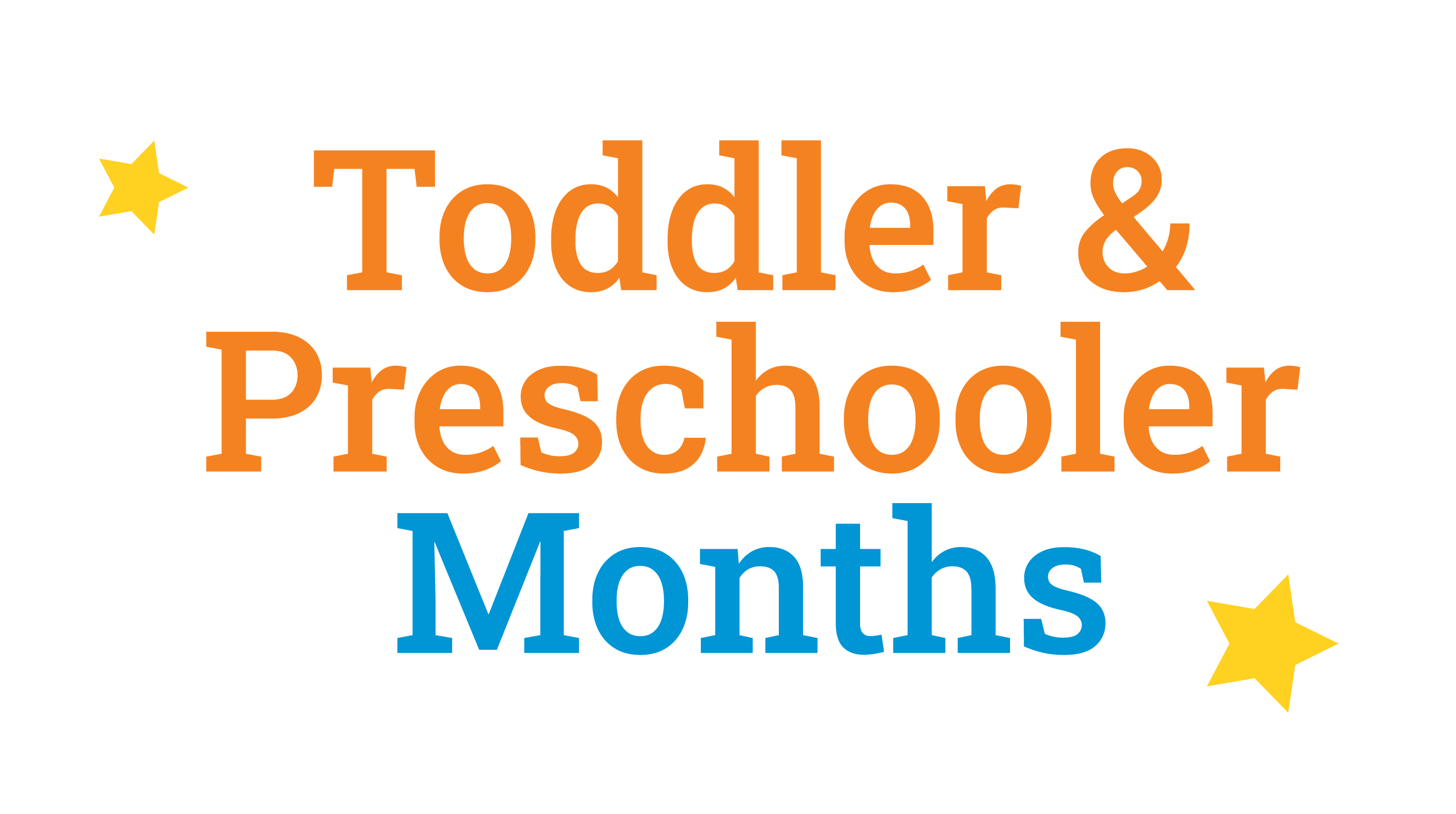 Toddler and preschool month - ENG