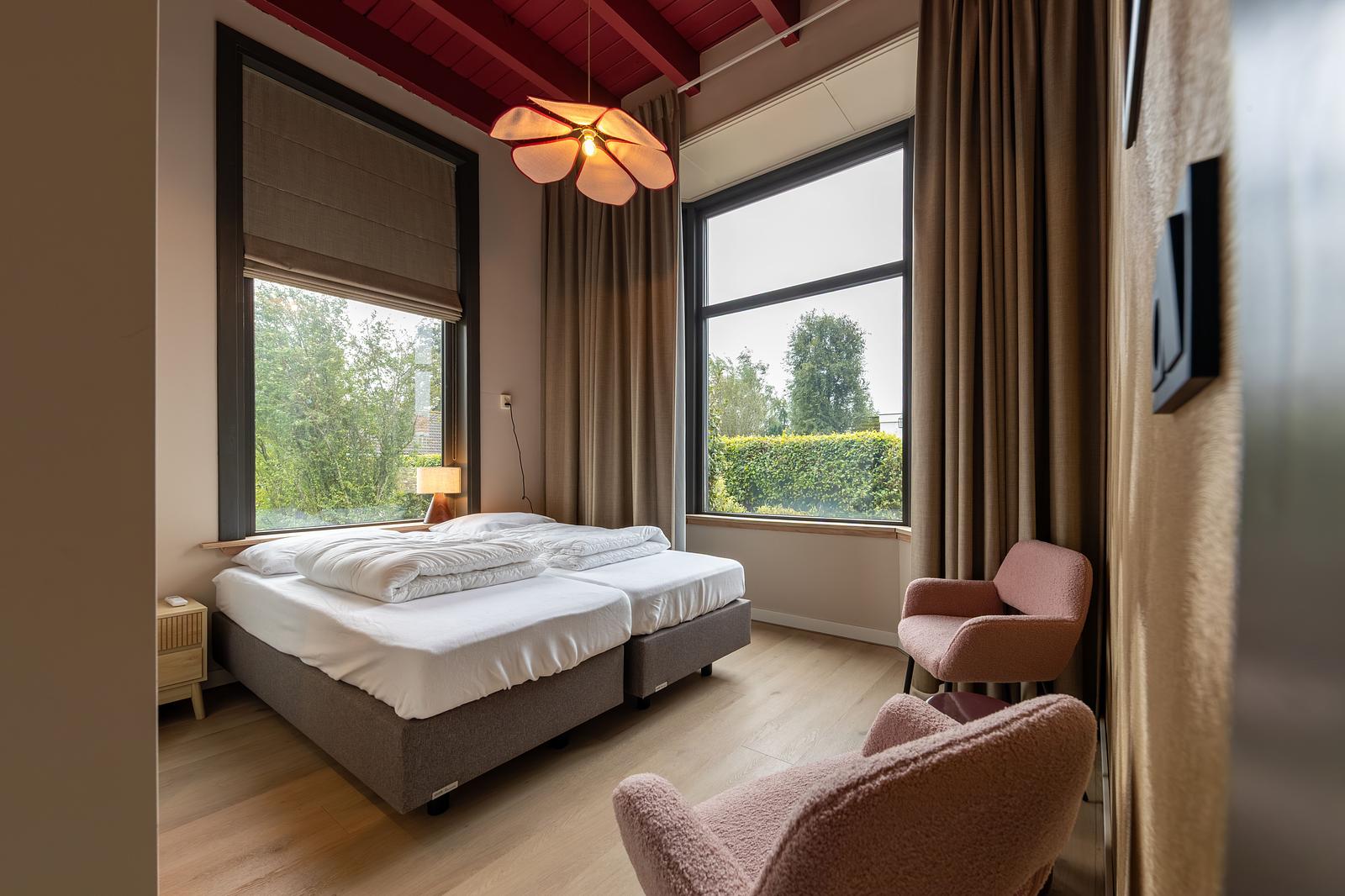 Slaapkamer in De Landerij, klaar voor het familieweekend