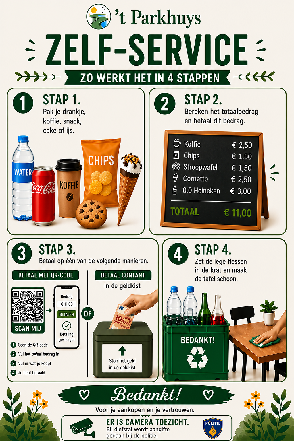 Zelf-service in 4 stappen