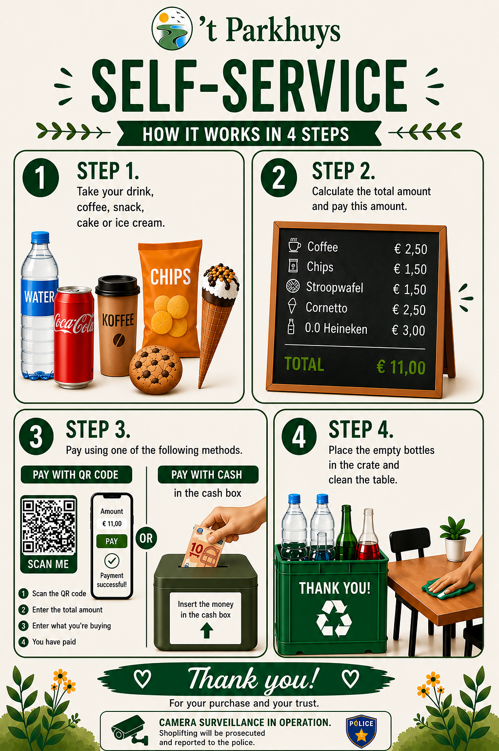 Zelf-service in 4 stappen