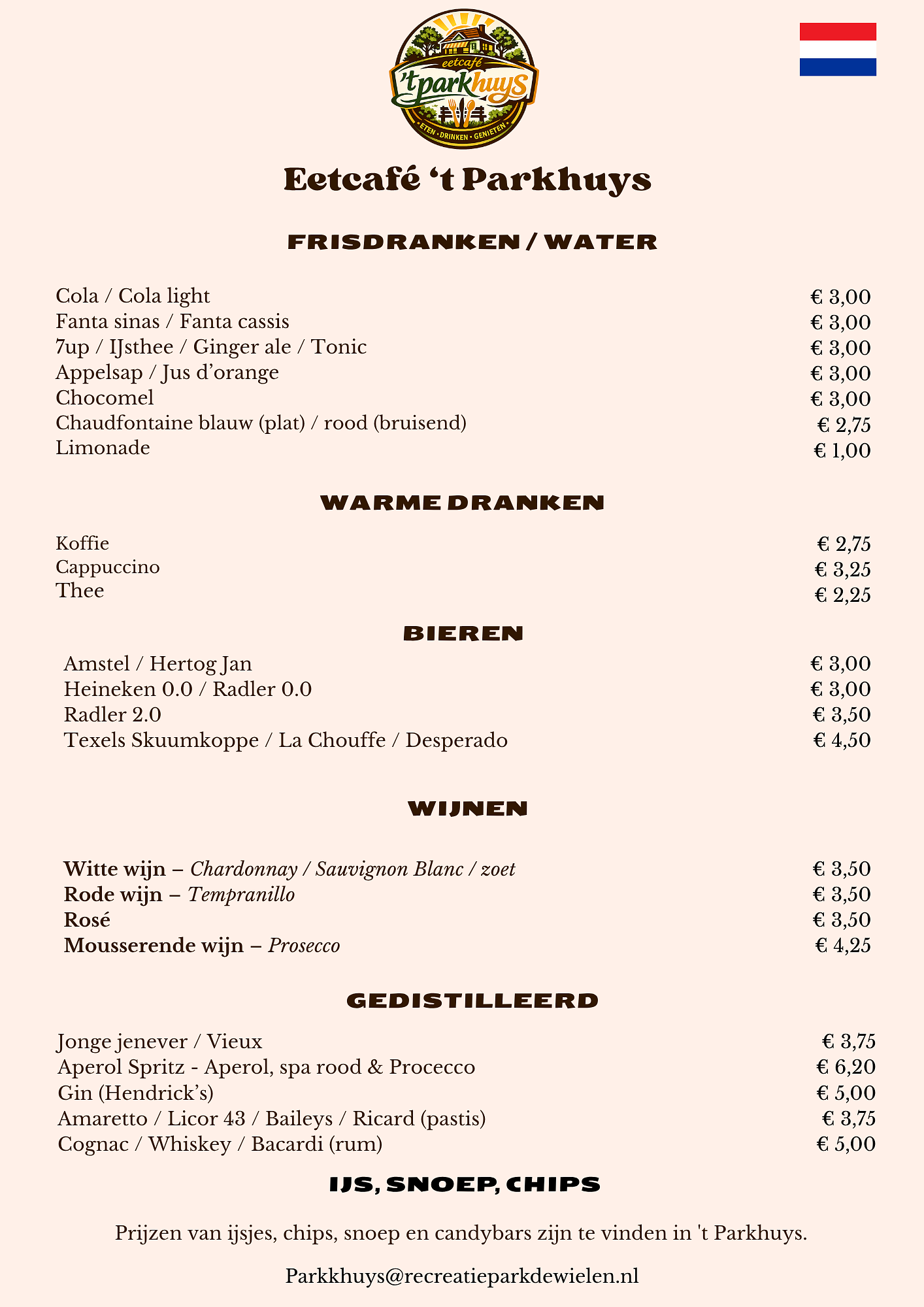 NL menu 2