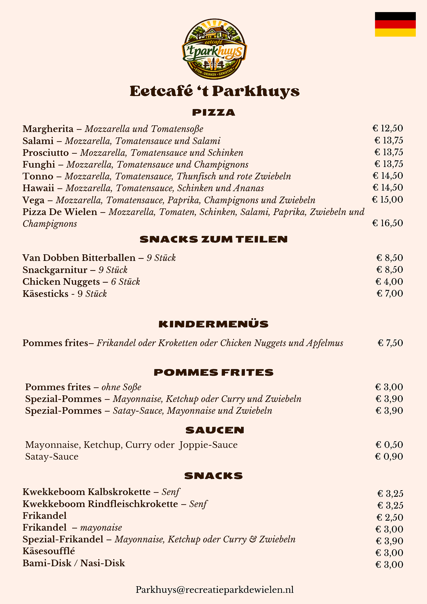 DE prijslijst 1