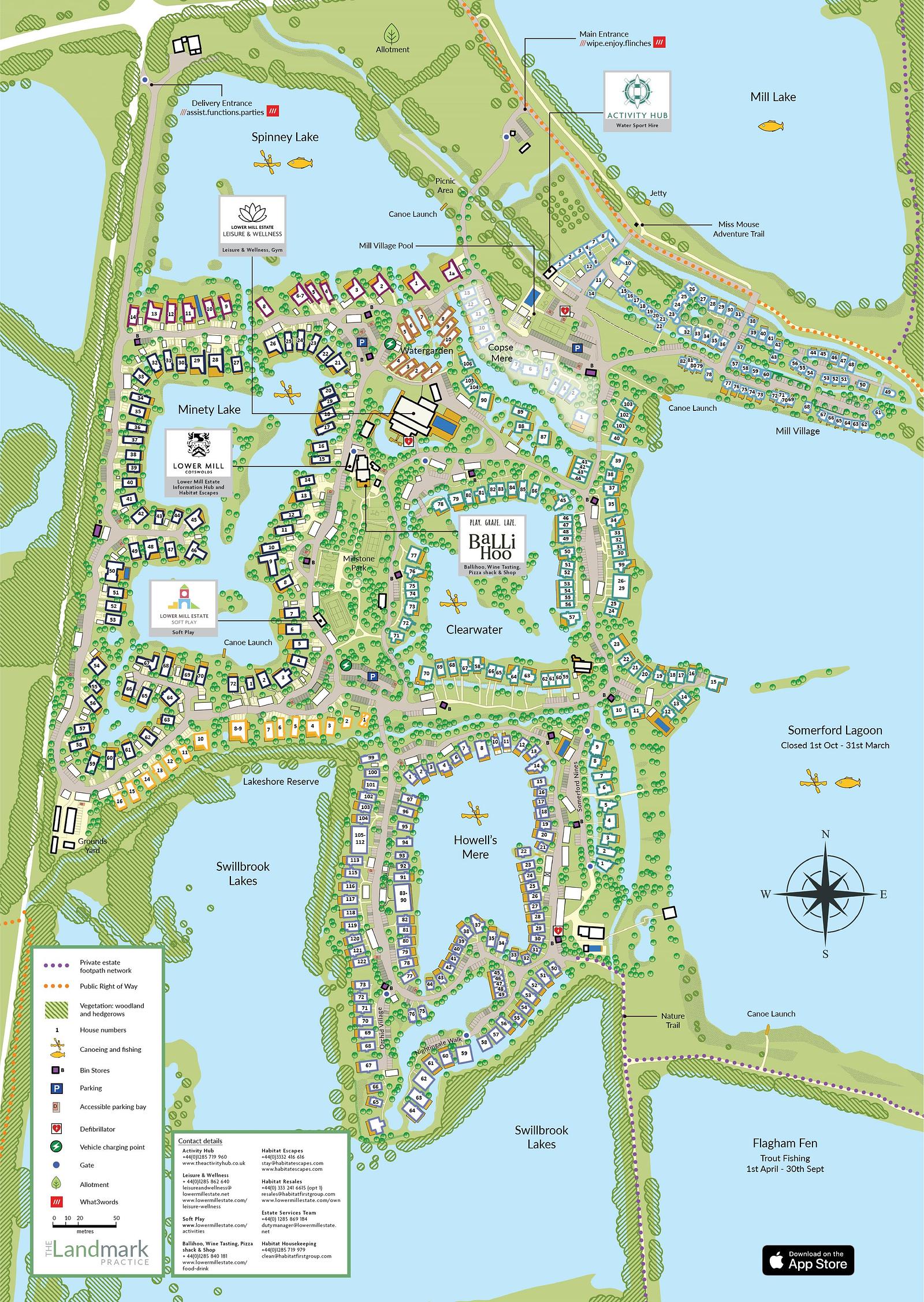 Lower Mill Estate Map