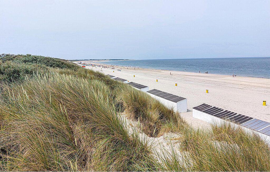 Beach and dunes near the Veerse Meer in Zeeland