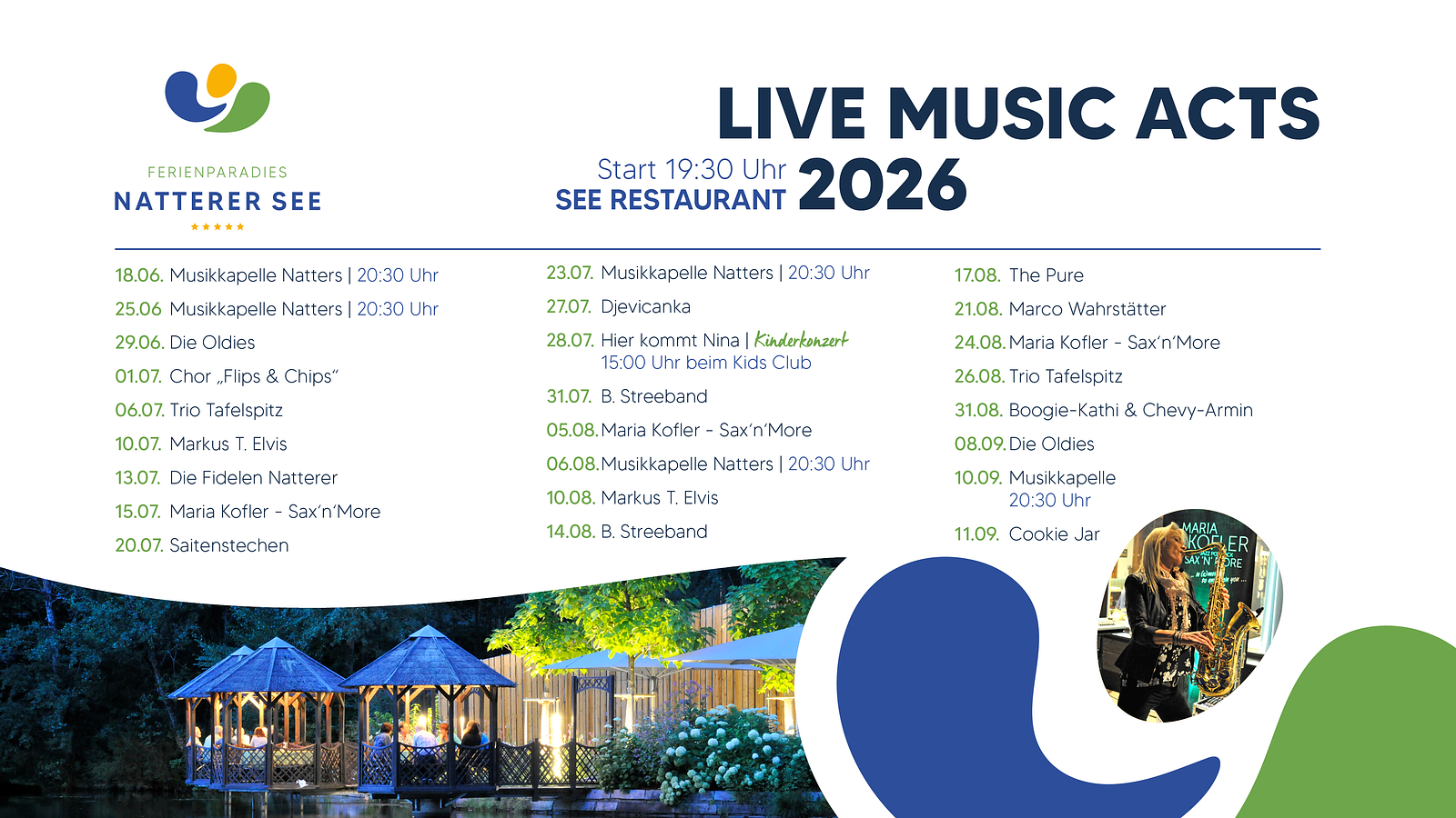 Live Musik Acts am Natterer See