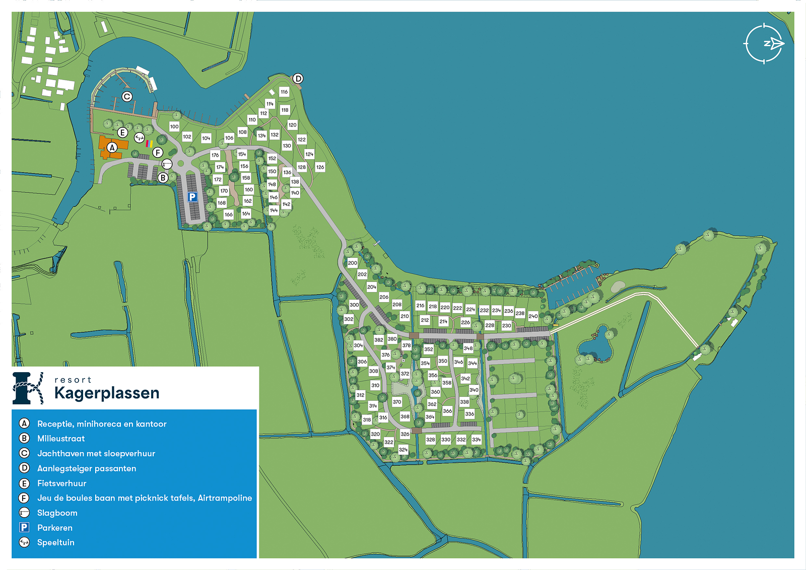 Plattegrond Kagerplassen