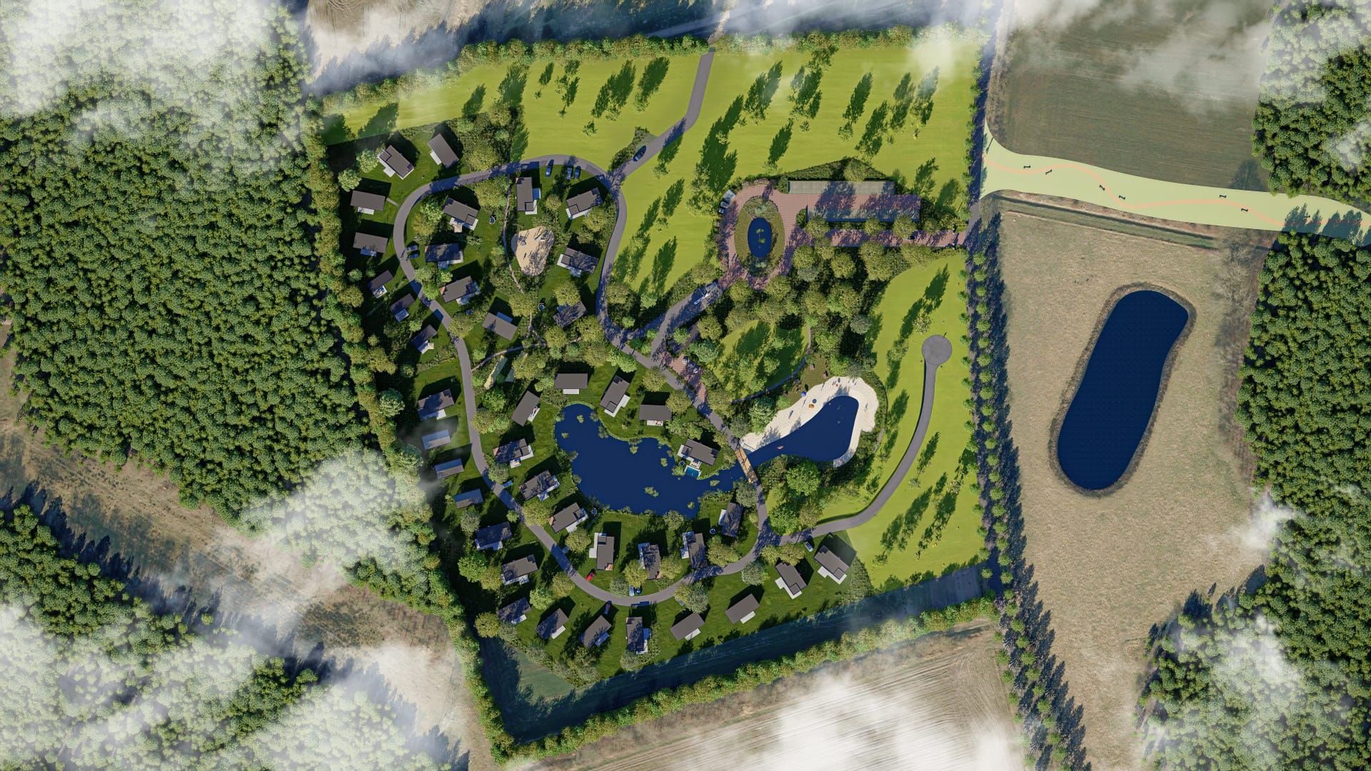 Fjora Resort van boven