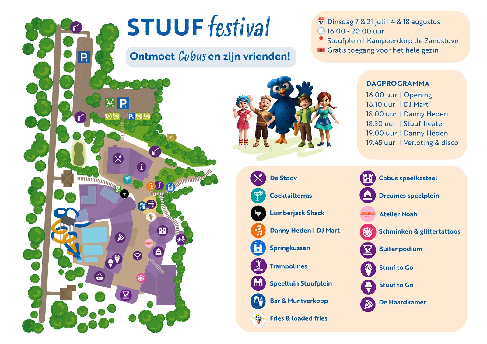 Plattegrond STUUF festival Plattegrond STUUF festival