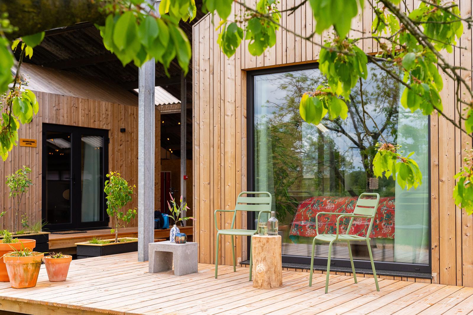 Natuurhuisje terras