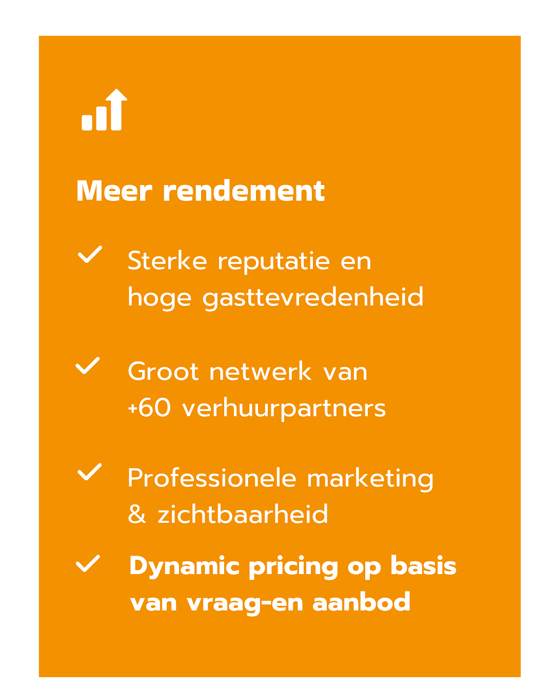 Meer rendement uit vakantiewoning verhuur