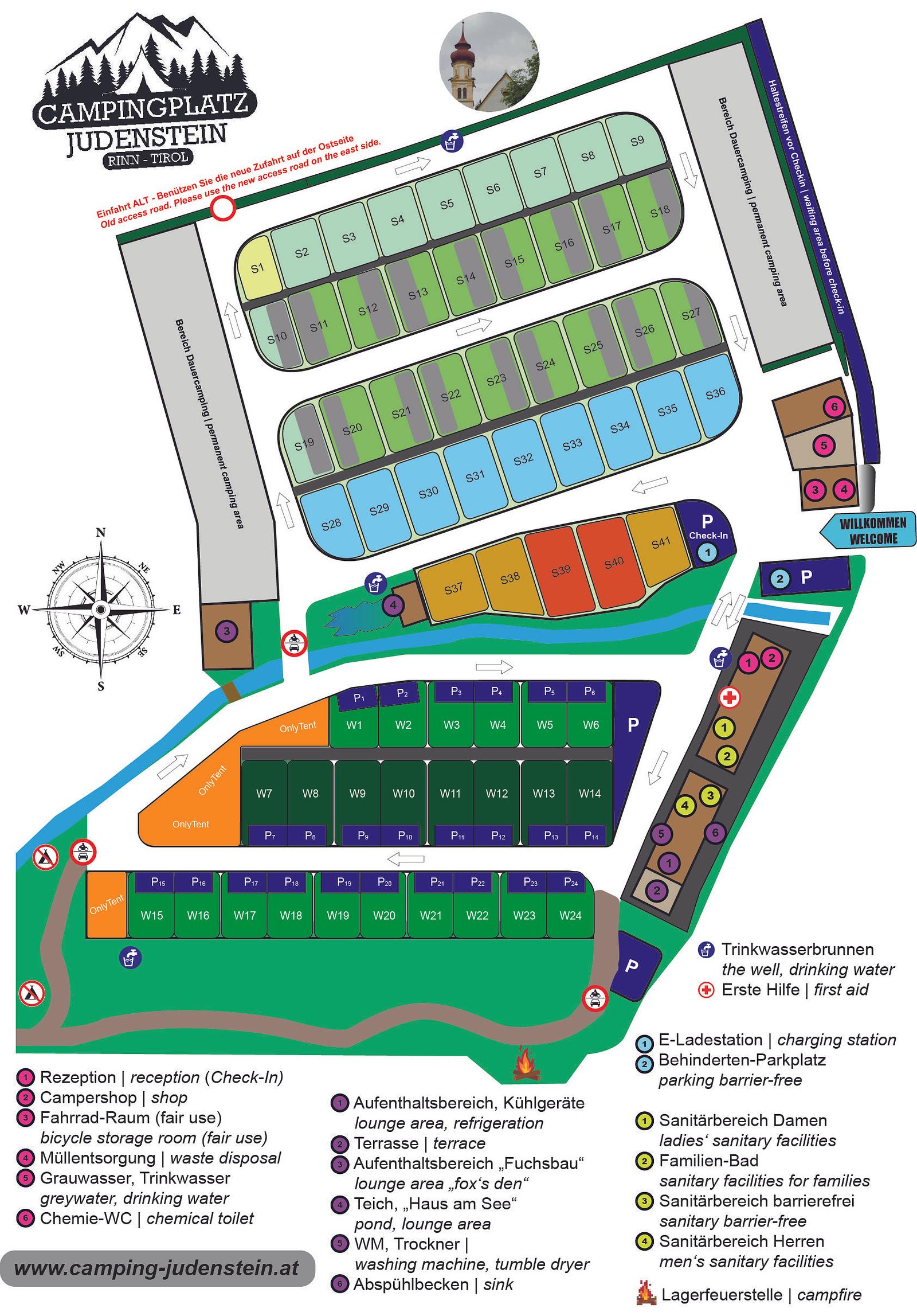 Lageplan Camping