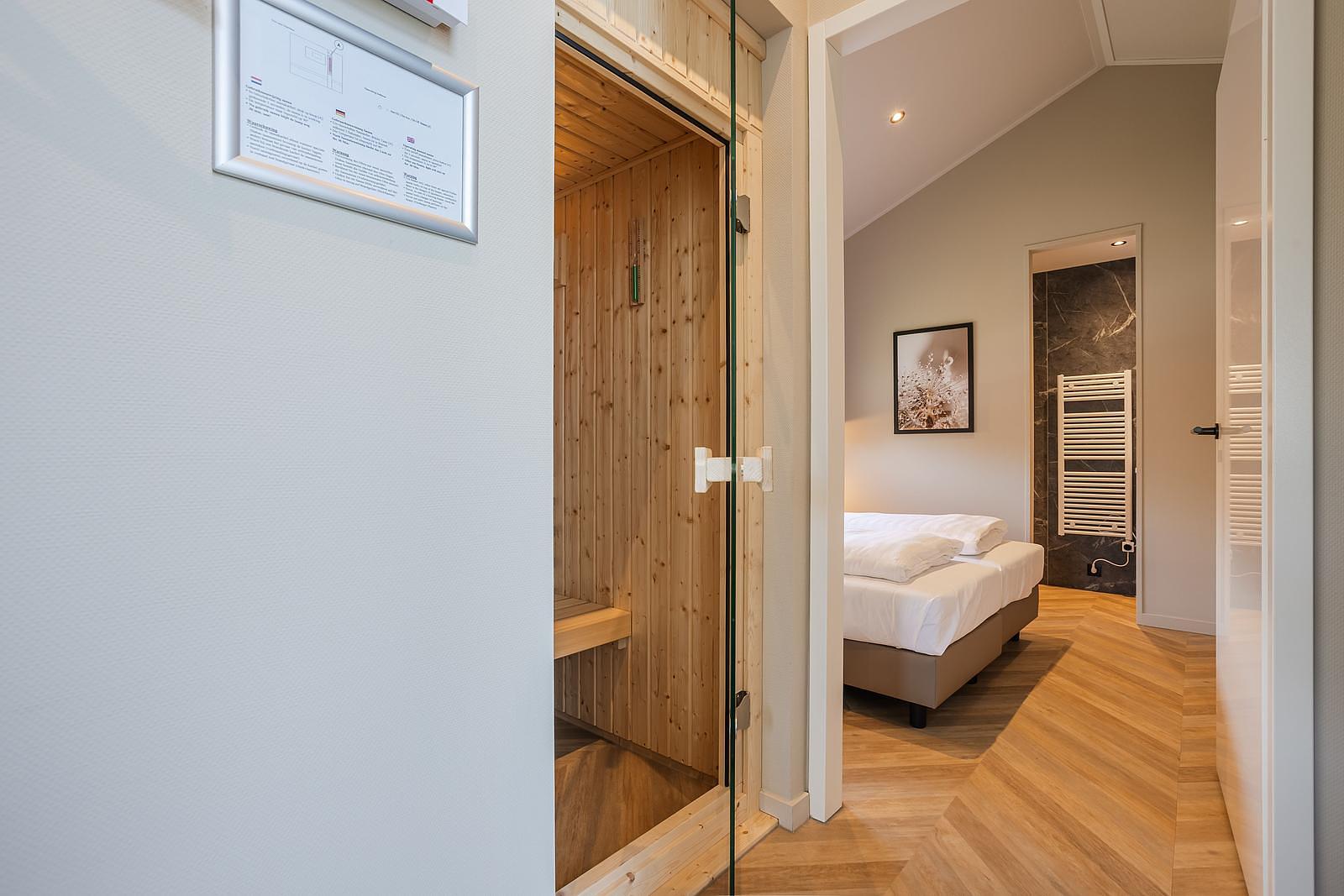 Slaapkamer en Sauna