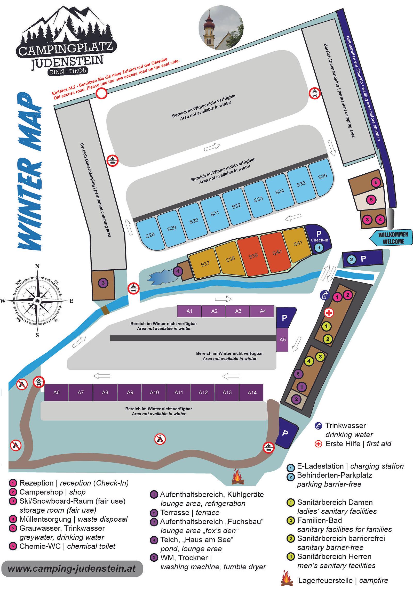 Lageplan Camping