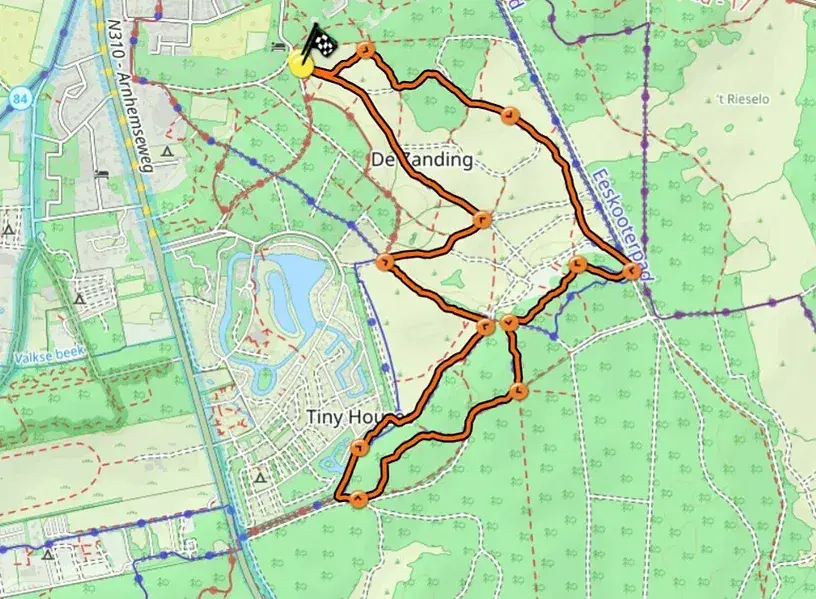 Wandelroute De Zanding 5 km Wandelroute De Zanding 5 km