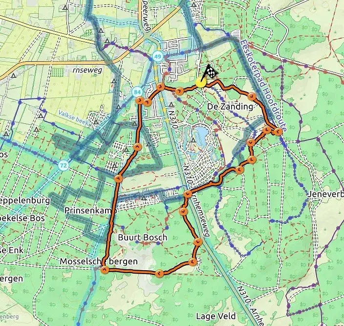 Wandelroute De Zanding 5 km Wandelroute De Zanding 5 km