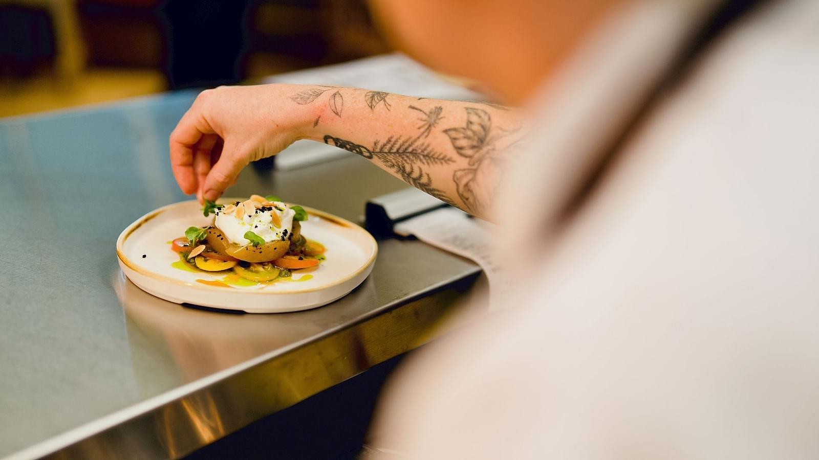 Food at the Firefly Restaurant created by Head Chef Paul Clark