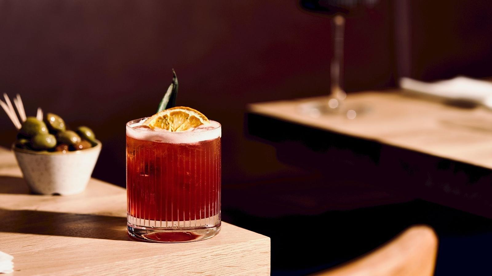 Hand-crafted cocktails at the Firefly Restaurant 