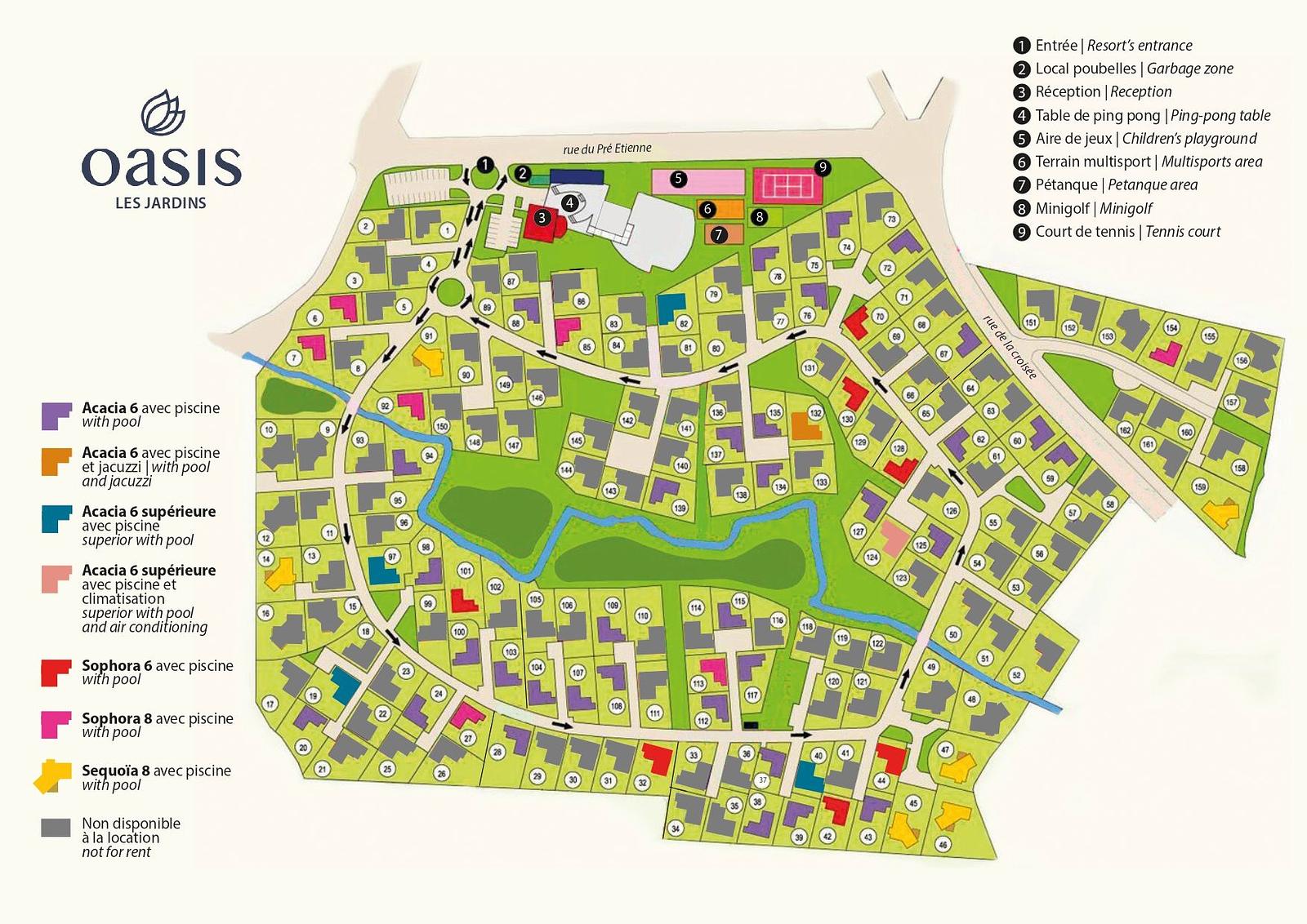 Lageplan der Ferienanlage
