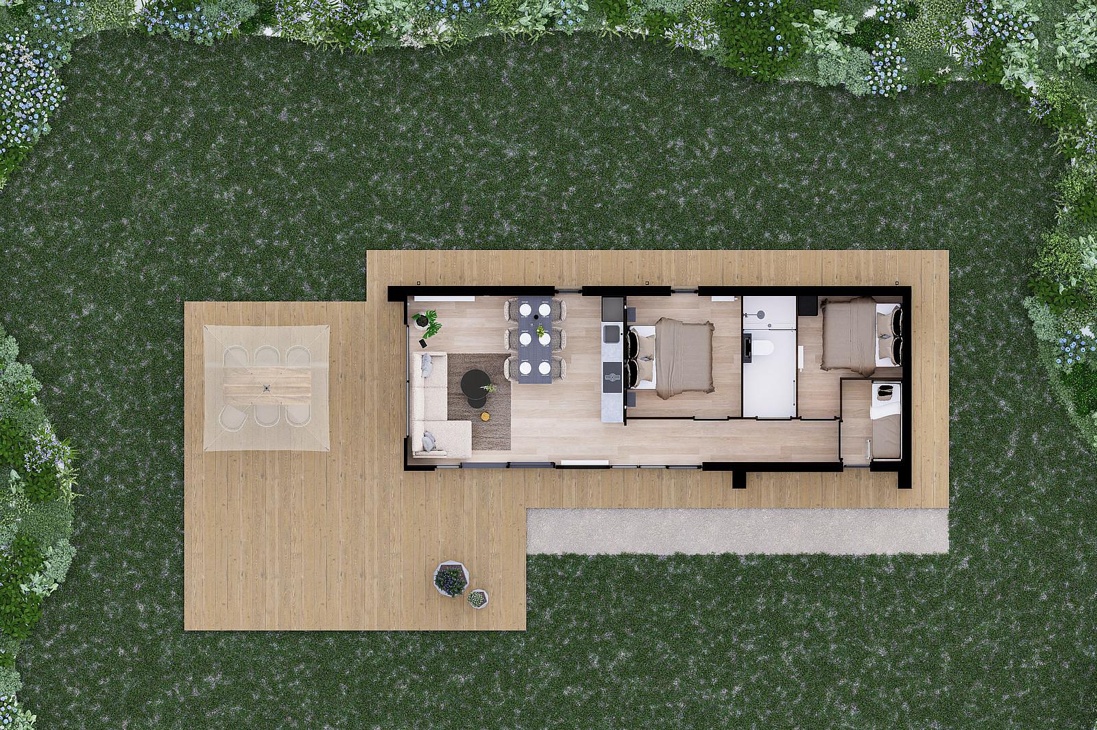 Plattegrond Villa Maritiem 6 p