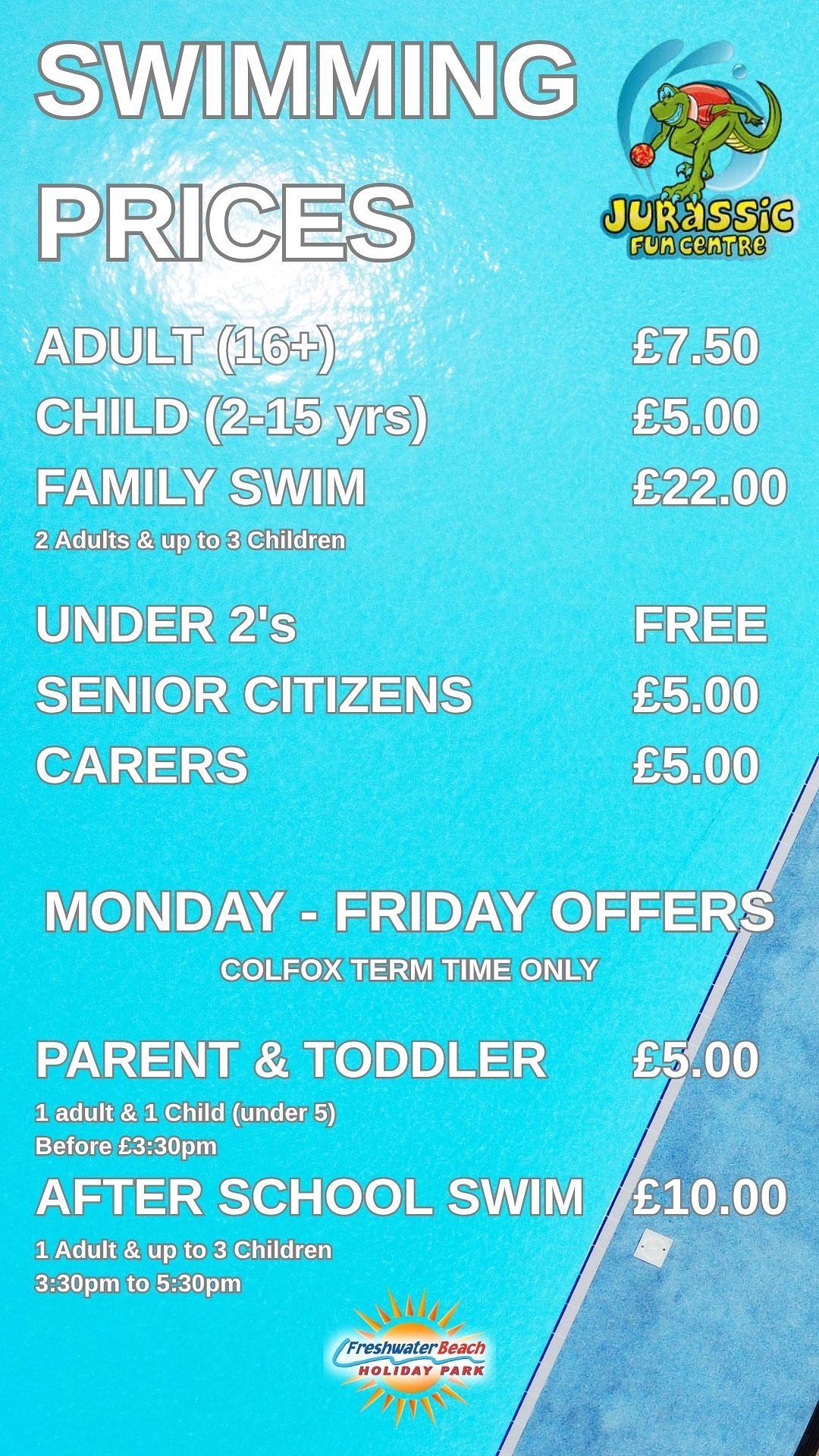 Swimming Prices