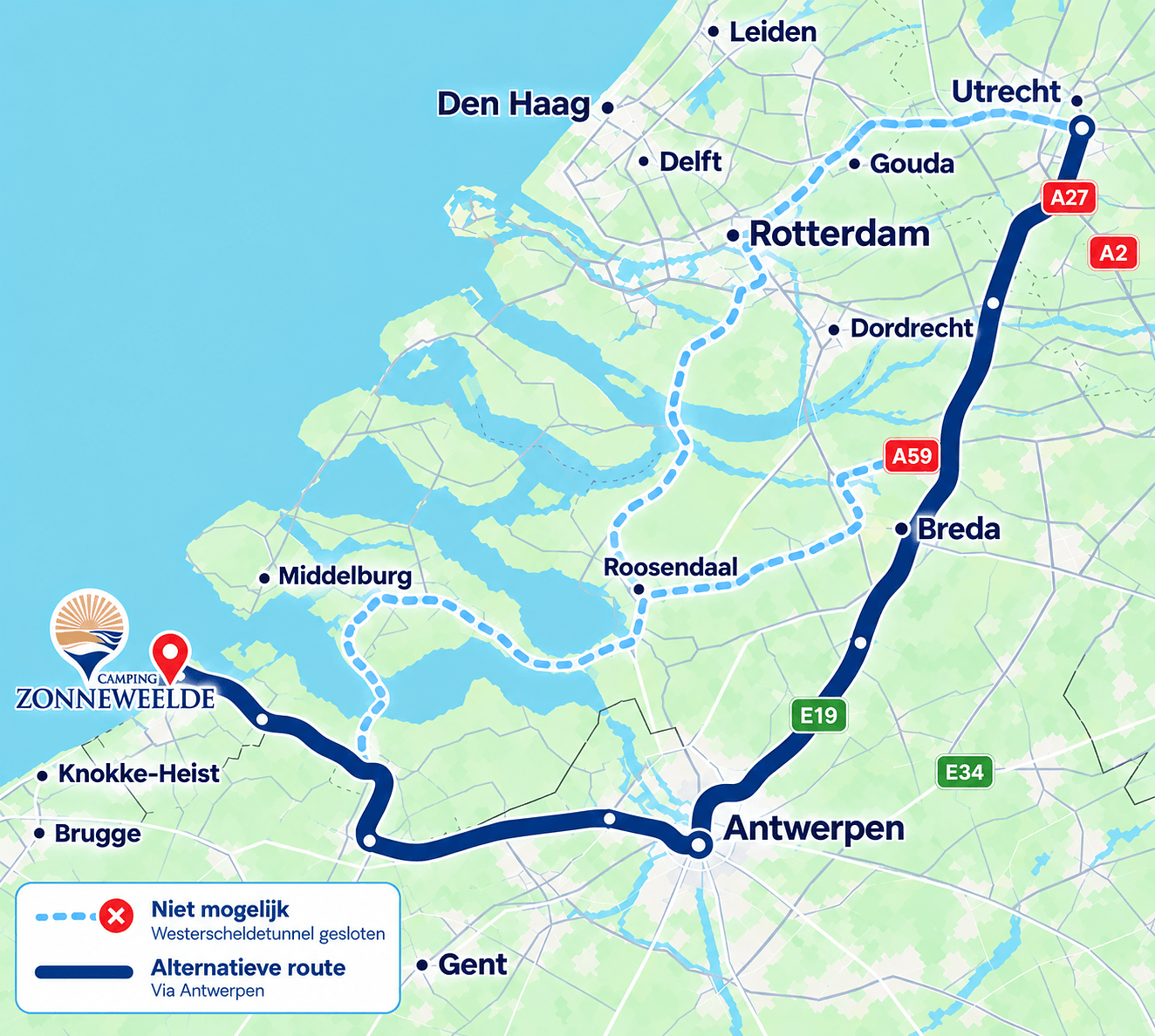 Westerscheldetunnel werkzaamheden 2027