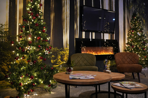 Sfeervolle huiskamer horeca gezelligheid kerst