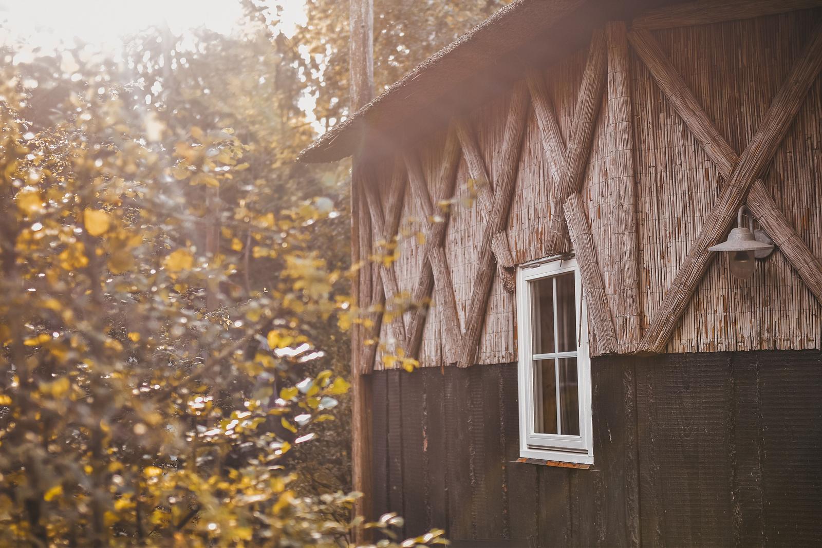 Hooikiep accommodatie in herfst